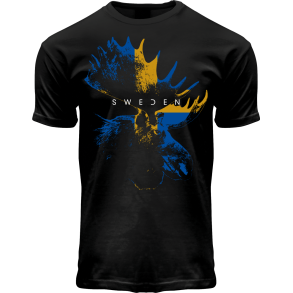 FOX T-shirt Moose Flag Black SE