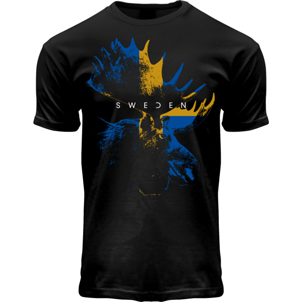 FOX T-shirt Moose Flag Black SE