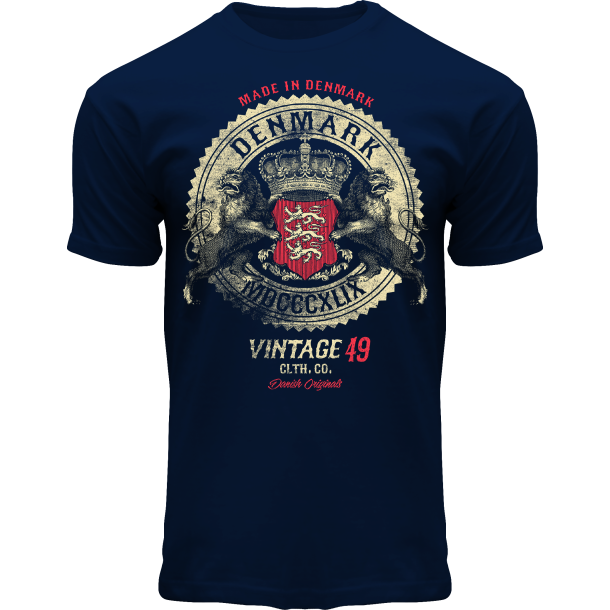 FOX T-shirt ADULT Vintage Rock Navy DK