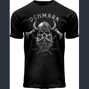 FOX T-shirt ADULT Viking Beard Skull DK