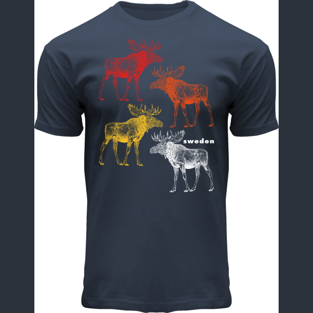 FOX T-shirt Moose Colors Blue Dusk SE