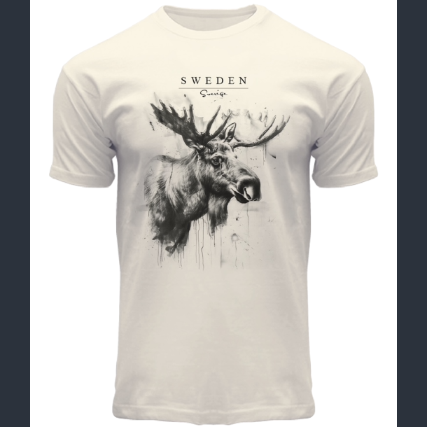 FOX T-shirt ADULT C Sketch Moose Off White SE