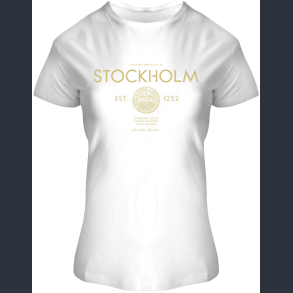 FOX T-shirt LADY City Seal White Gold STO