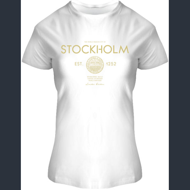 FOX T-shirt LADY City Seal White Gold STO