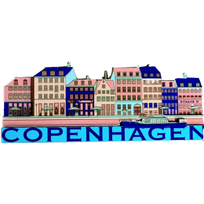 Magnet CPH Houses Blue