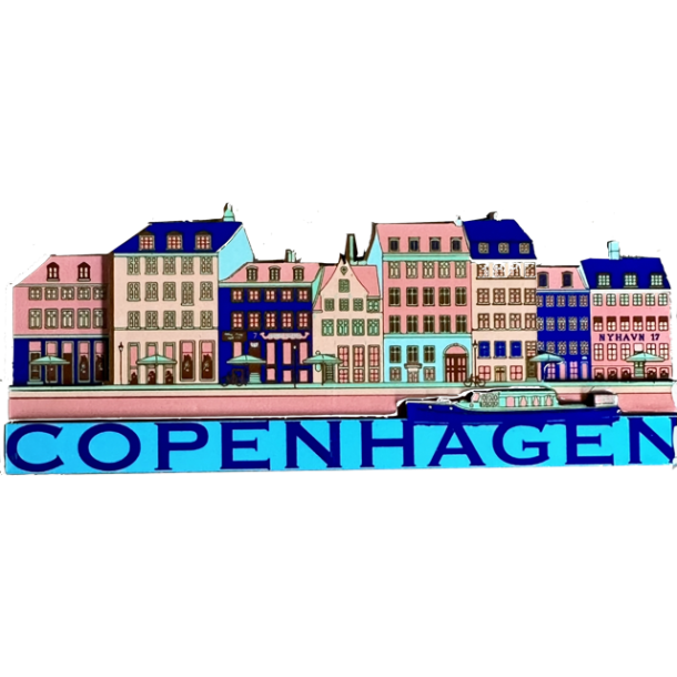 Magnet CPH Houses Blue
