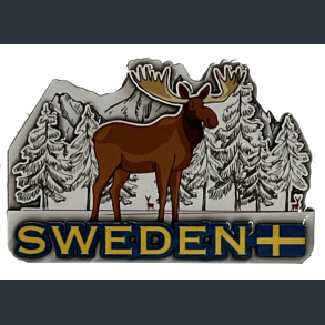 Magnet SE Shiny 3D Moose Winter