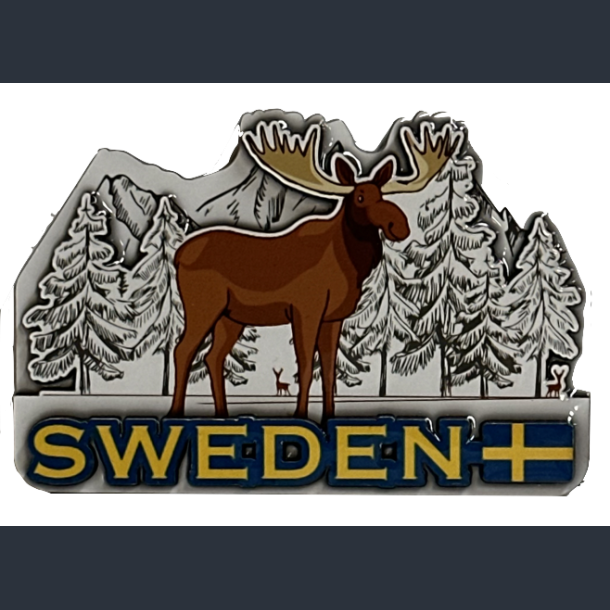 Magnet SE Shiny 3D Moose Winter