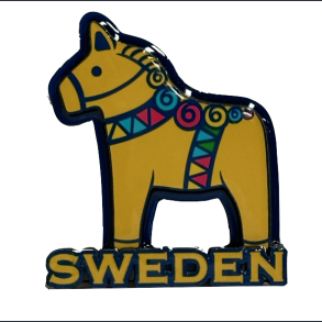 Magnet SE Shiny 3D Horse Yellow