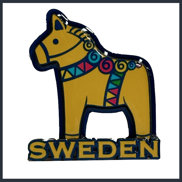 Magnet SE Shiny 3D Horse Yellow