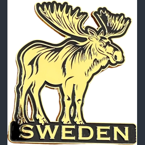 Magnet SE Metal Moose Gold/Black