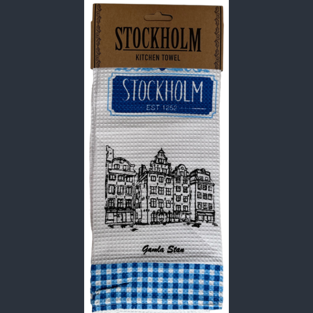 Tea Towel STO White/Blue