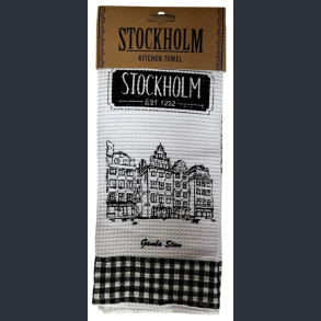 Tea Towel STO White/Black