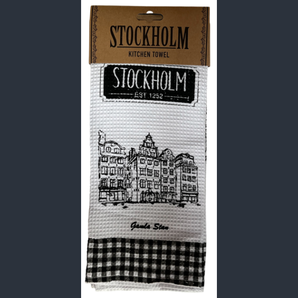 Tea Towel STO White/Black