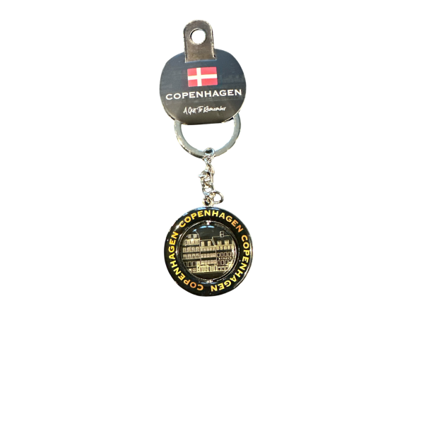 Keyring CPH Twister Black/Gold Nyhavn