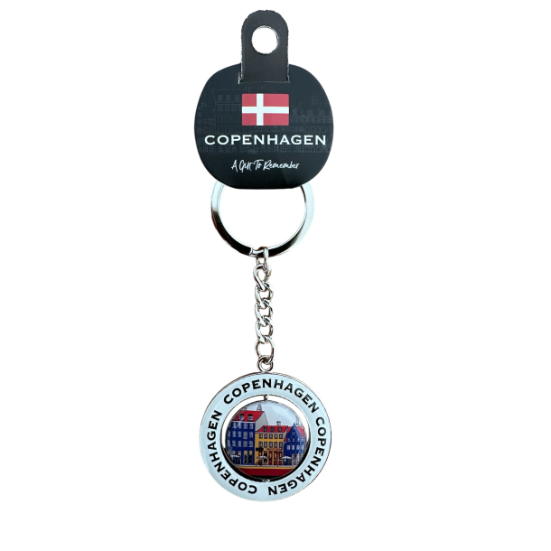 Keyring CPH Twister White Nyhavn