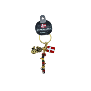 Keyring Pendant Bike-Flag-Name CPH