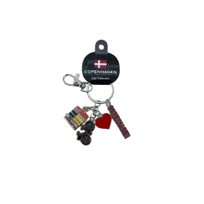 Keyring Pendant Nyhavn-Bike-Heart-Name CPH