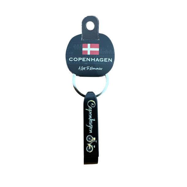 Keyring CPH Opener Black/gold Bike