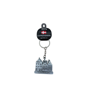 Keyring Pendant Nyhavn Silver CPH