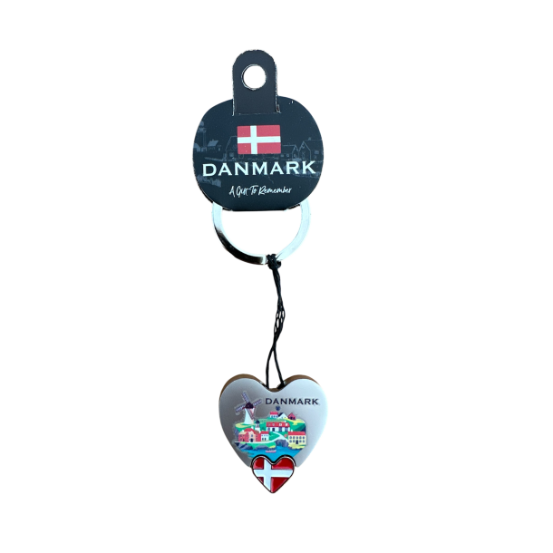 Keyring DK Heart Countryside