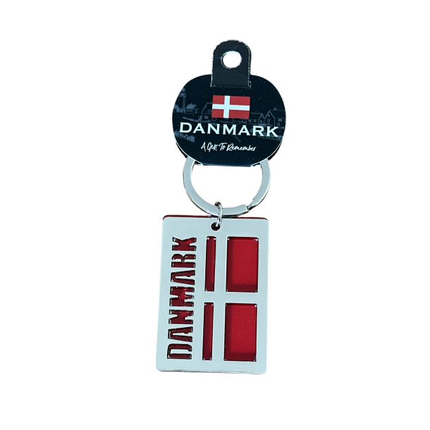 Keyring DK Stamp Steel/Flag