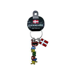 Keyring Pendant Flag-Name DK