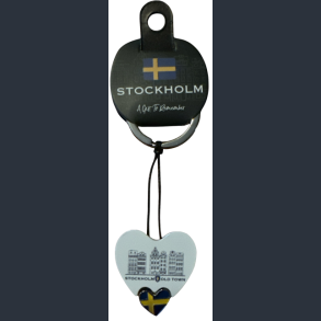 Keyring STO Heart Old Town White