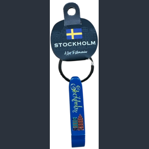 Keyring STO Bottle/Can Opener Houses Navy
