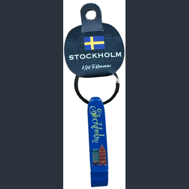 Keyring STO Bottle/Can Opener Houses Navy