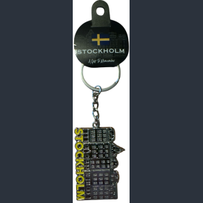 Keyring STO Houses Yellow Letters