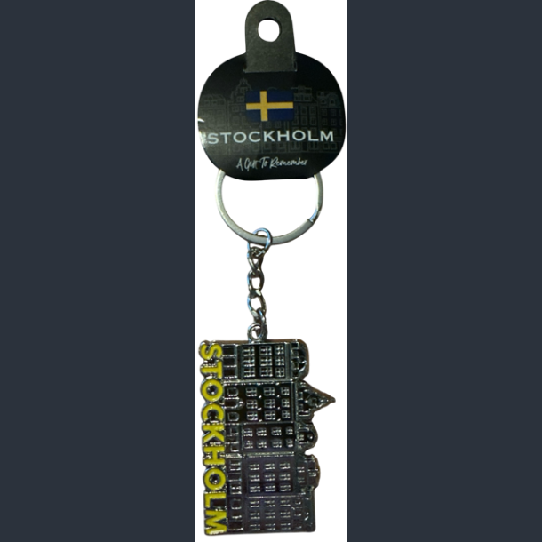 Keyring STO Houses Yellow Letters