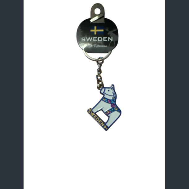 Keyring SE Dala Horse White