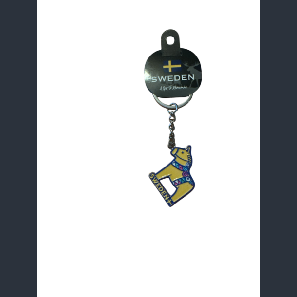 Keyring SE Dala Horse Yellow