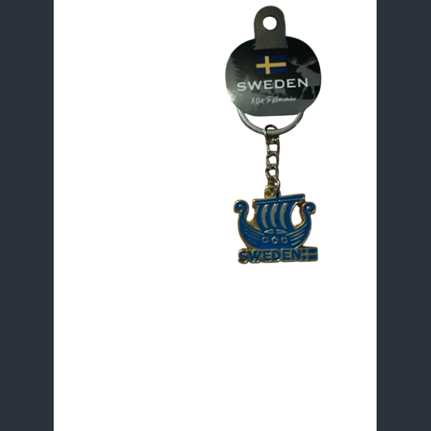 Keyring SE Ship Blue Yellow Metal