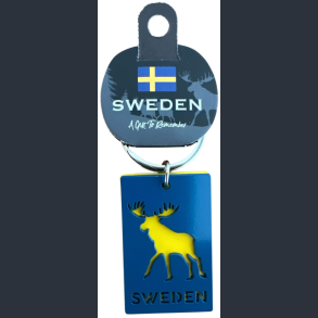 Keyring SE Metal 2 Layer Moose Navy/Yellow