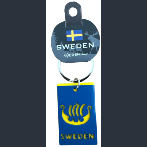 Keyring SE Metal 2 Layer Ship Navy/Yellow