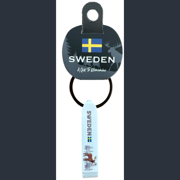 Keyring SE Bottle/Can Opener Moose Winter White
