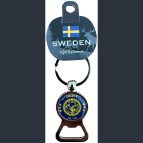 Keyring SE Bottle/Can Round Opener Moose Head Navy