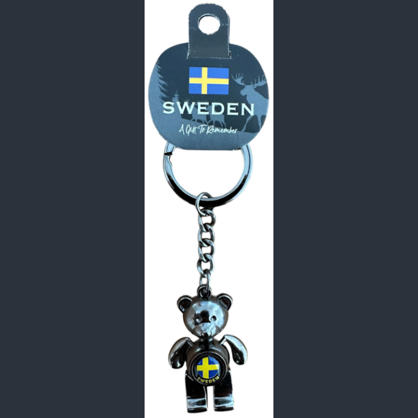 Keyring SE Teddybear Flag Titanium