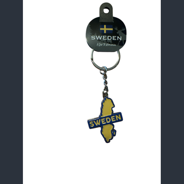 Keyring SE Country Silver Yellow Blue