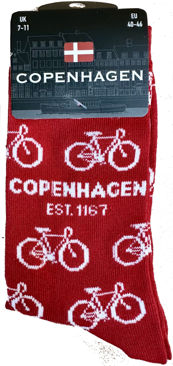Sock MAN CPH Bike Multi Red - SOCKS - ZUMA GROUP