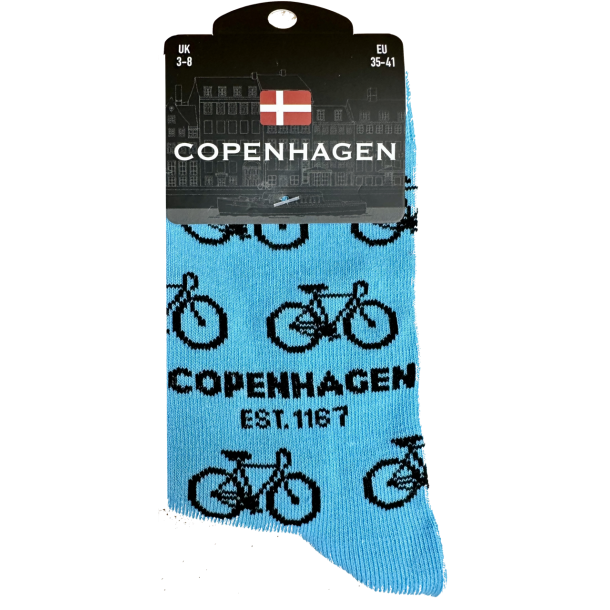 Sock LADY CPH Bike Multi Sky Blue