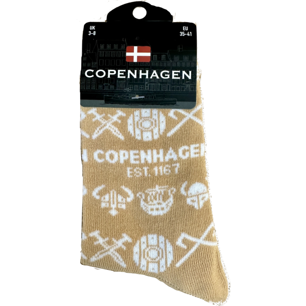 Sock LADY CPH Arms Multi Beige