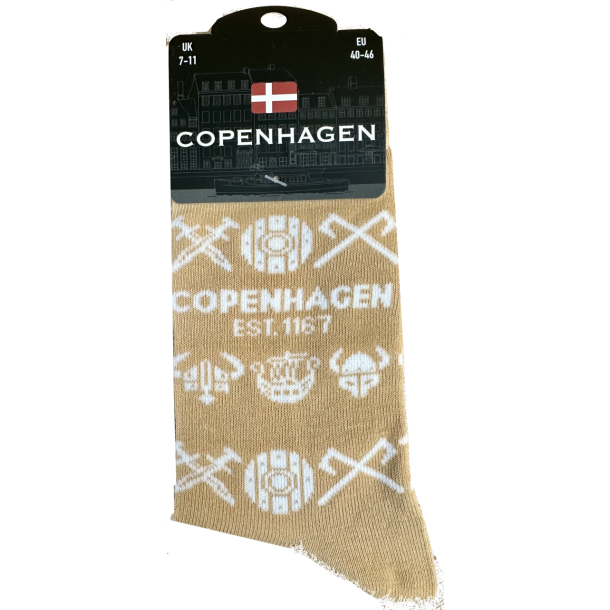 Sock MAN CPH Arms Multi Beige