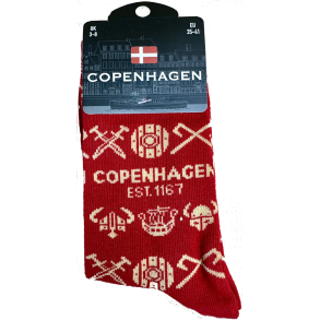 Sock LADY CPH Arms Multi Bordeaux