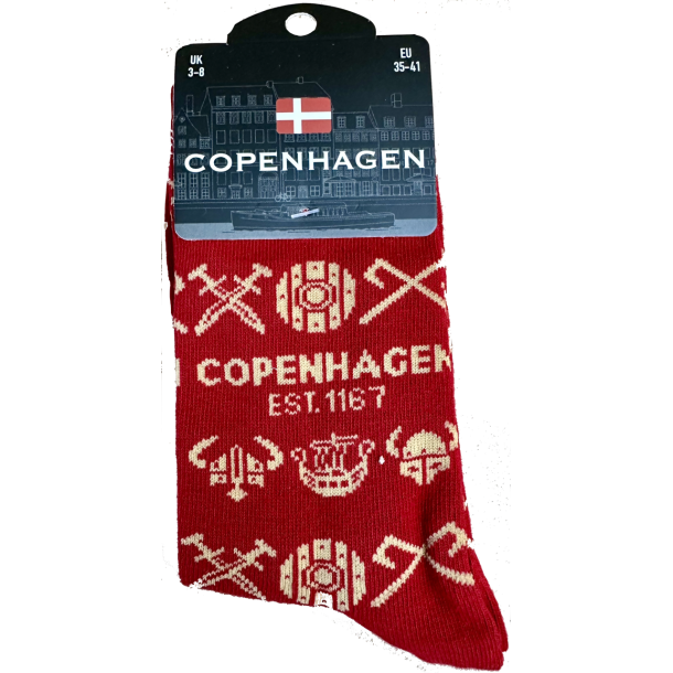 Sock LADY CPH Arms Multi Bordeaux