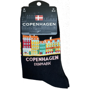 Sock LADY CPH Houses Black