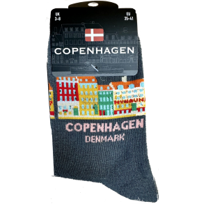 Sock LADY CPH Houses Grey