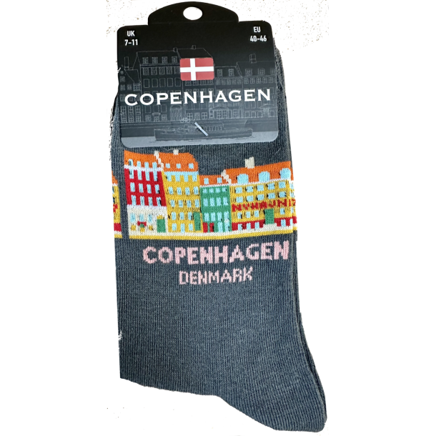 Sock MAN CPH Houses Grey